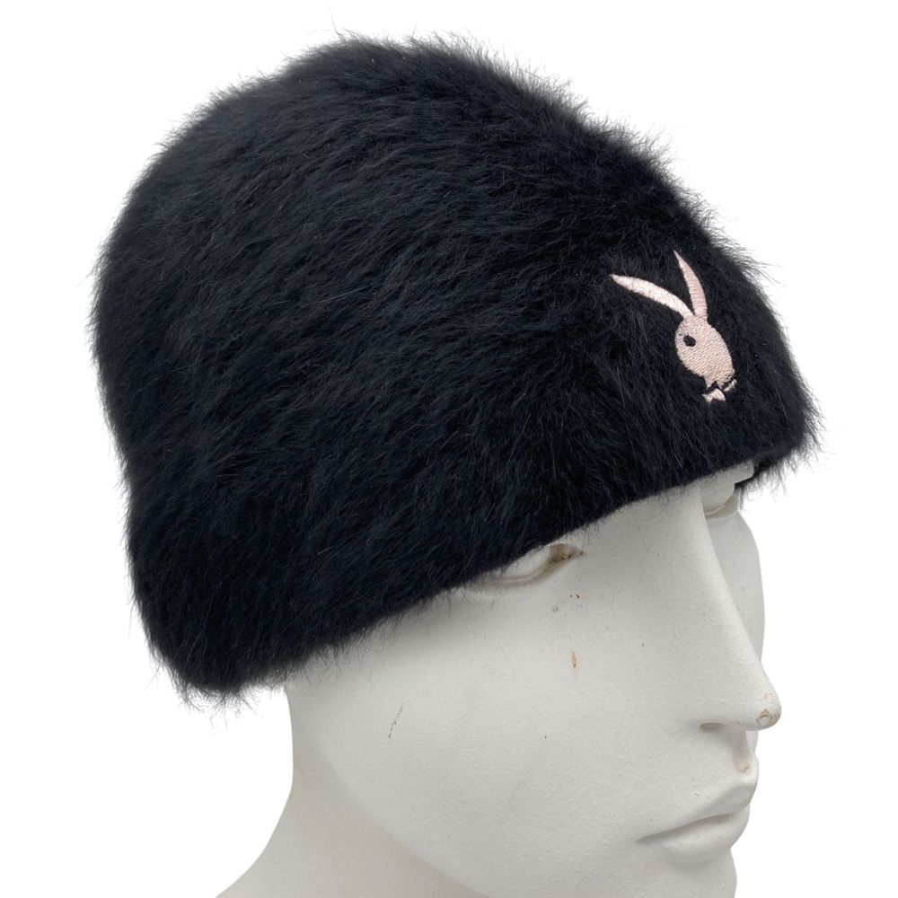 Playboy Angora Wool Blend Beanie Hat